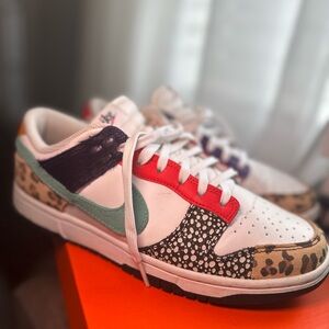 Nike Dunk Low Safari Sneaker 8.5 Womens